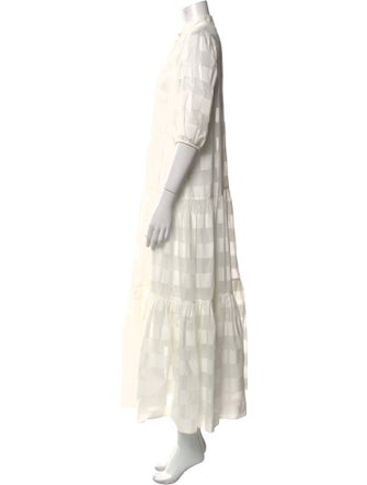 Zimmermann Mock Neck Long Dress