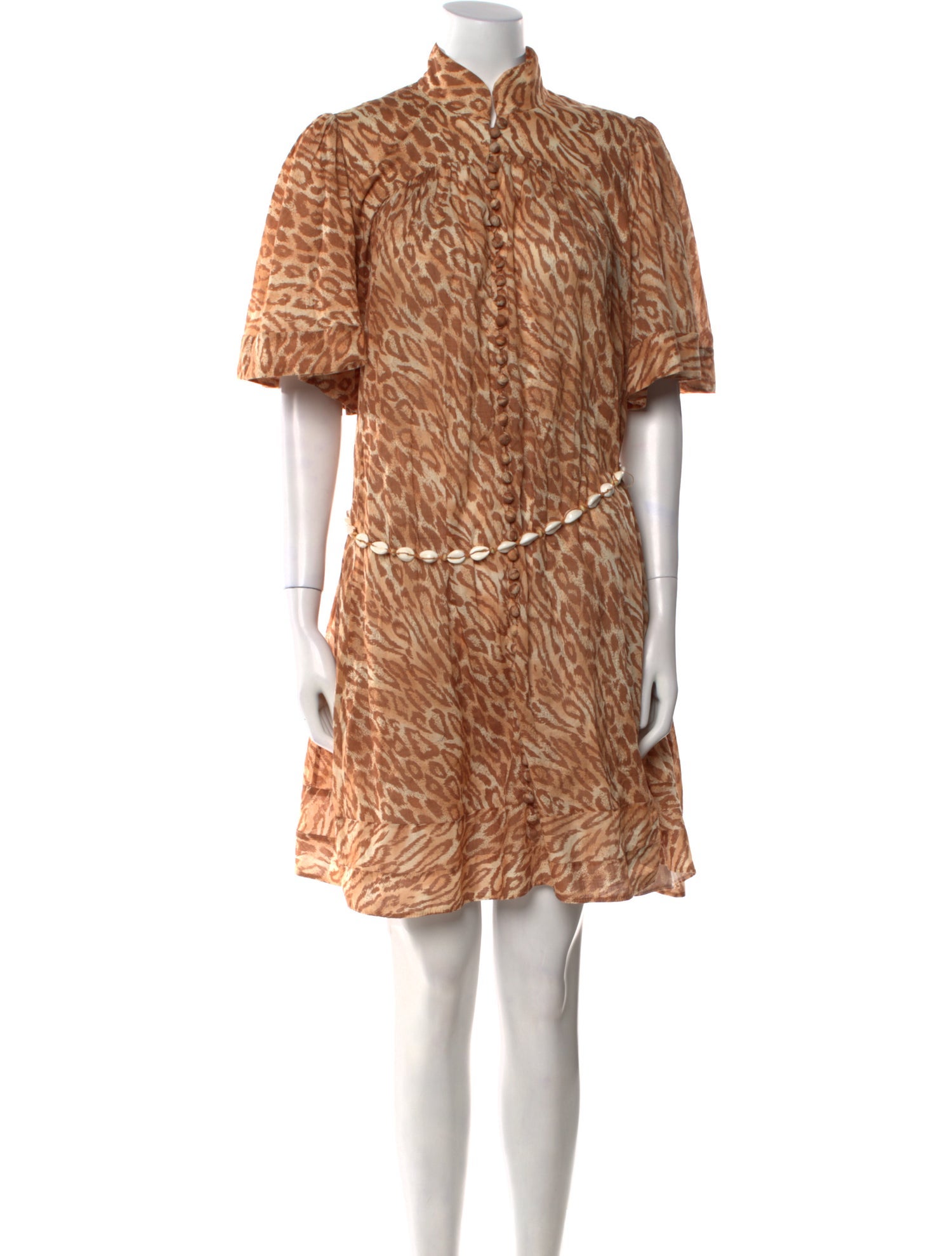 Zimmermann Animal Print Knee-Length Dress