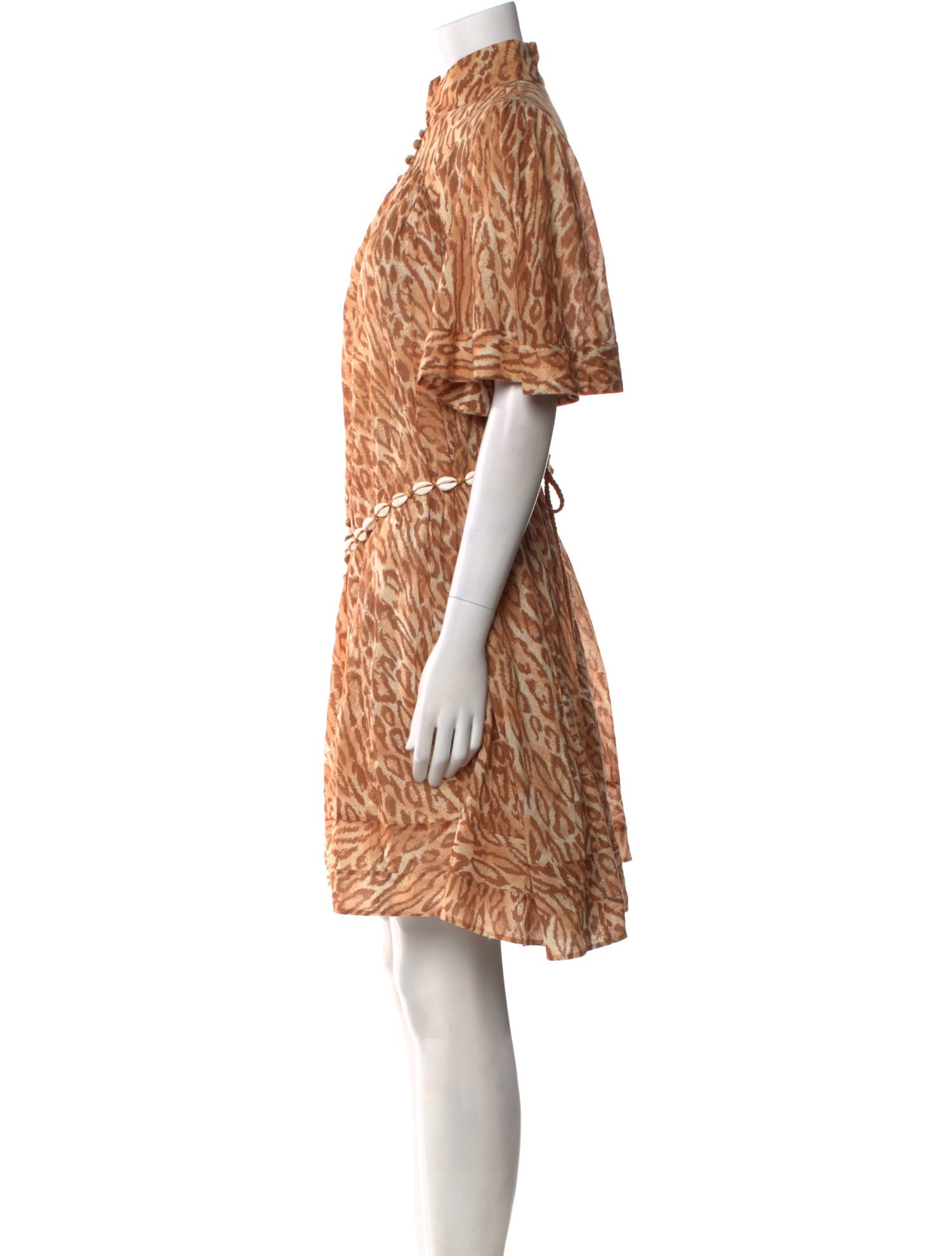 Zimmermann Animal Print Knee-Length Dress
