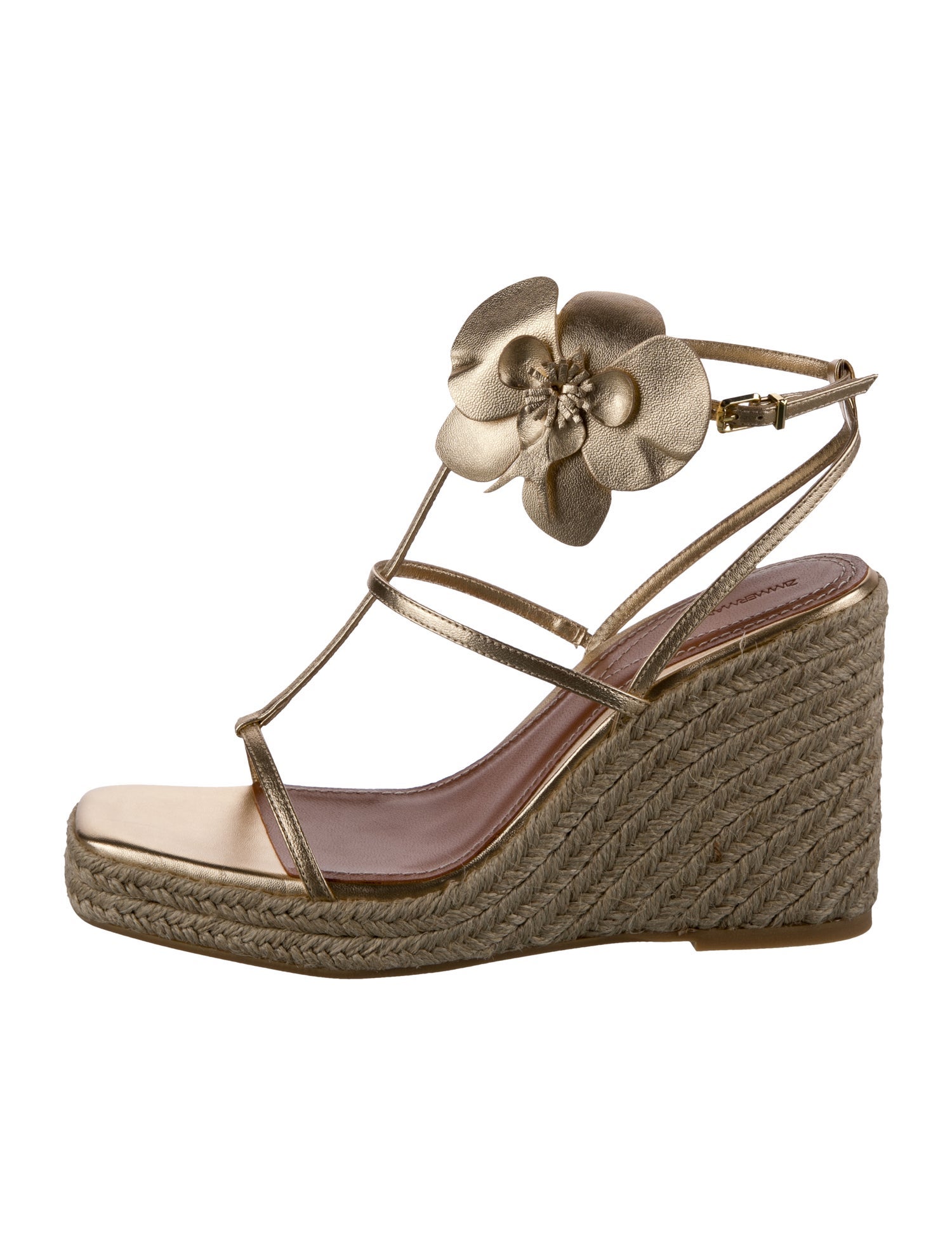 Zimmermann Leather Animal Print Espadrilles w/ Tags