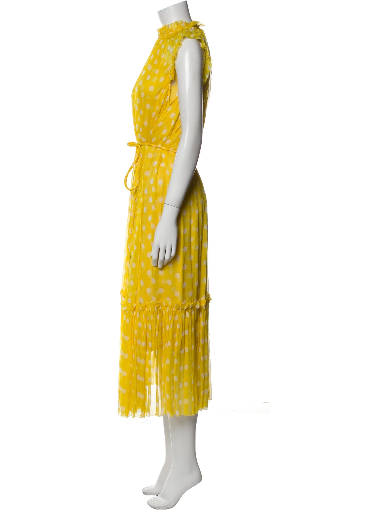 Zimmermann Polka Dot Print Long Dress