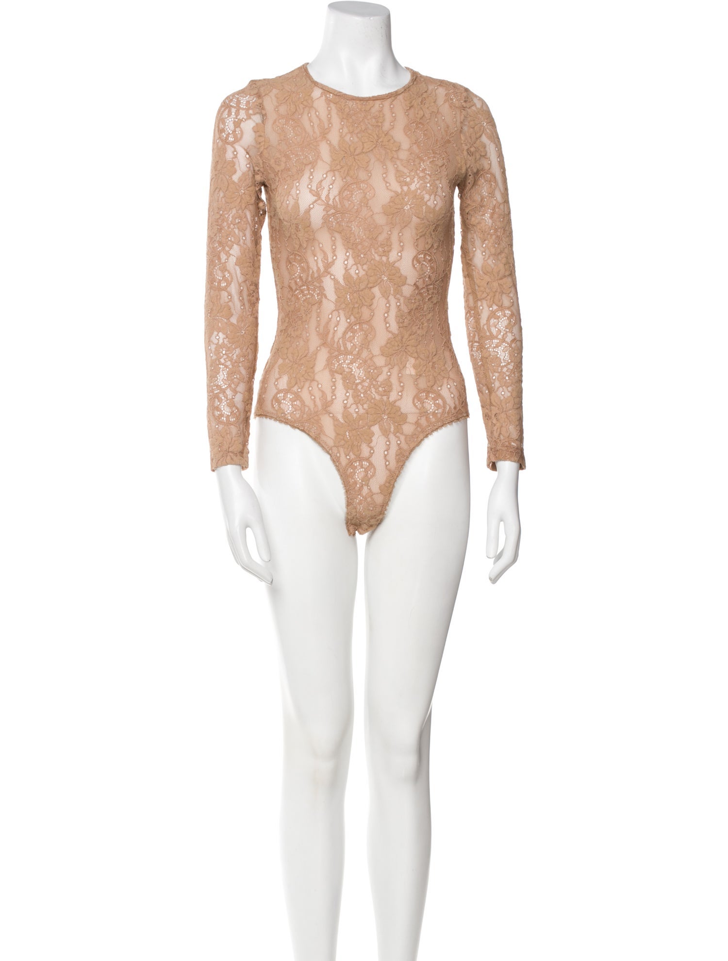 Zimmermann Lace Crew Neck Bodysuit