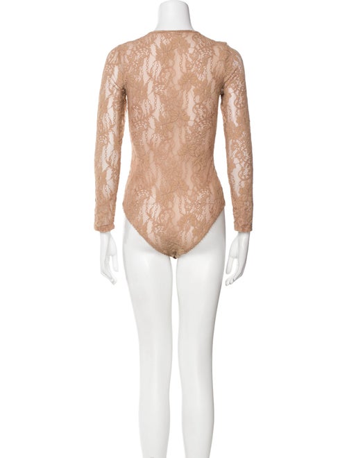 Zimmermann Lace Crew Neck Bodysuit