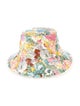 Zimmermann Linen Bucket Hat With Multi-floral Print.