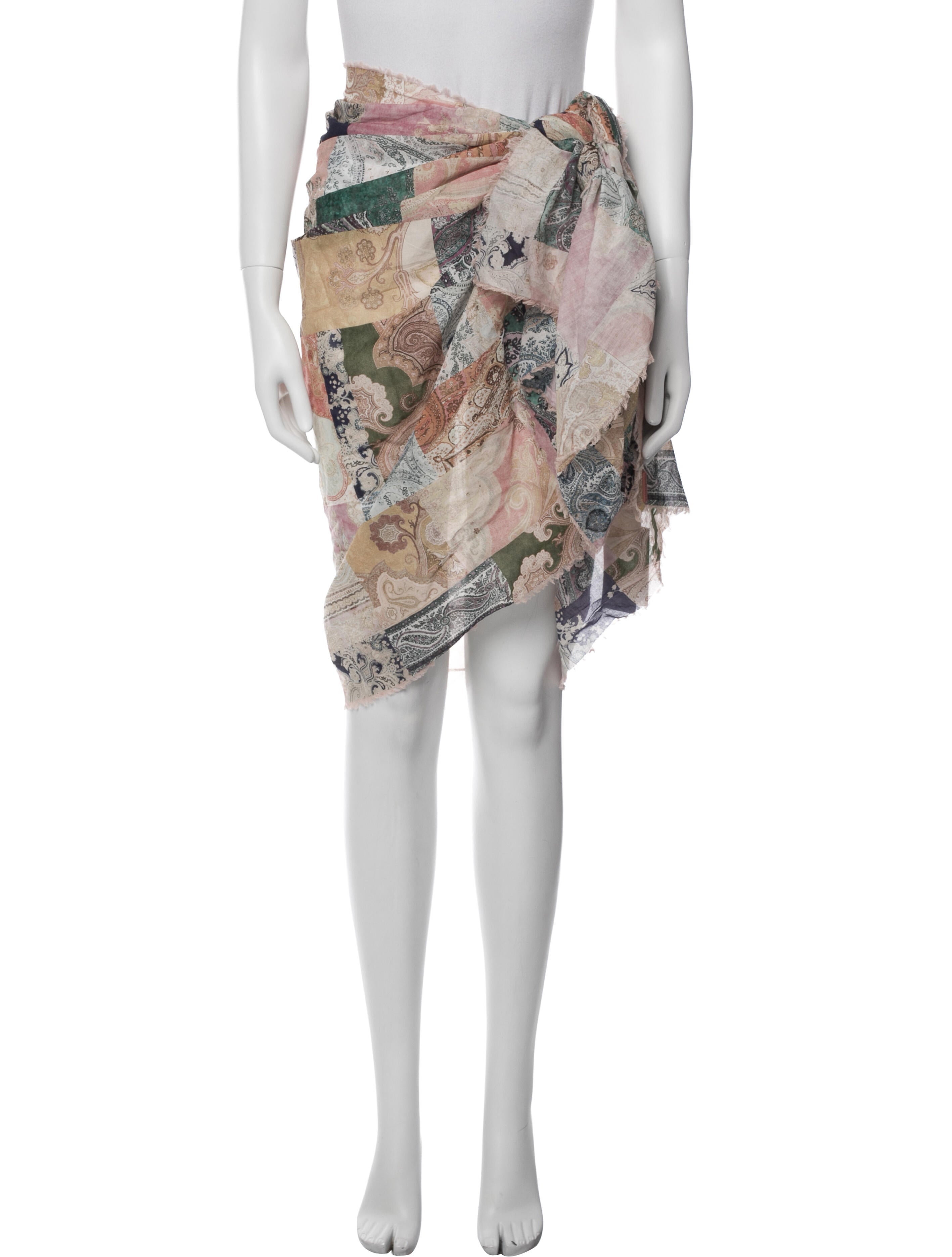 Zimmermann Paisley Print Raw-Edge Trim Cover-Up w/ Tags