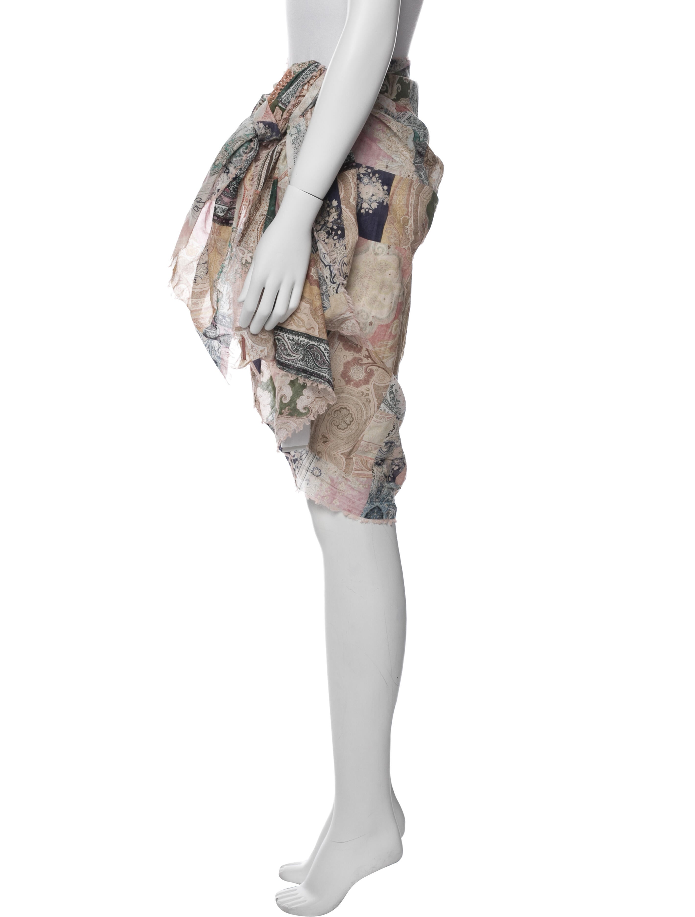 Zimmermann Paisley Print Raw-Edge Trim Cover-Up w/ Tags