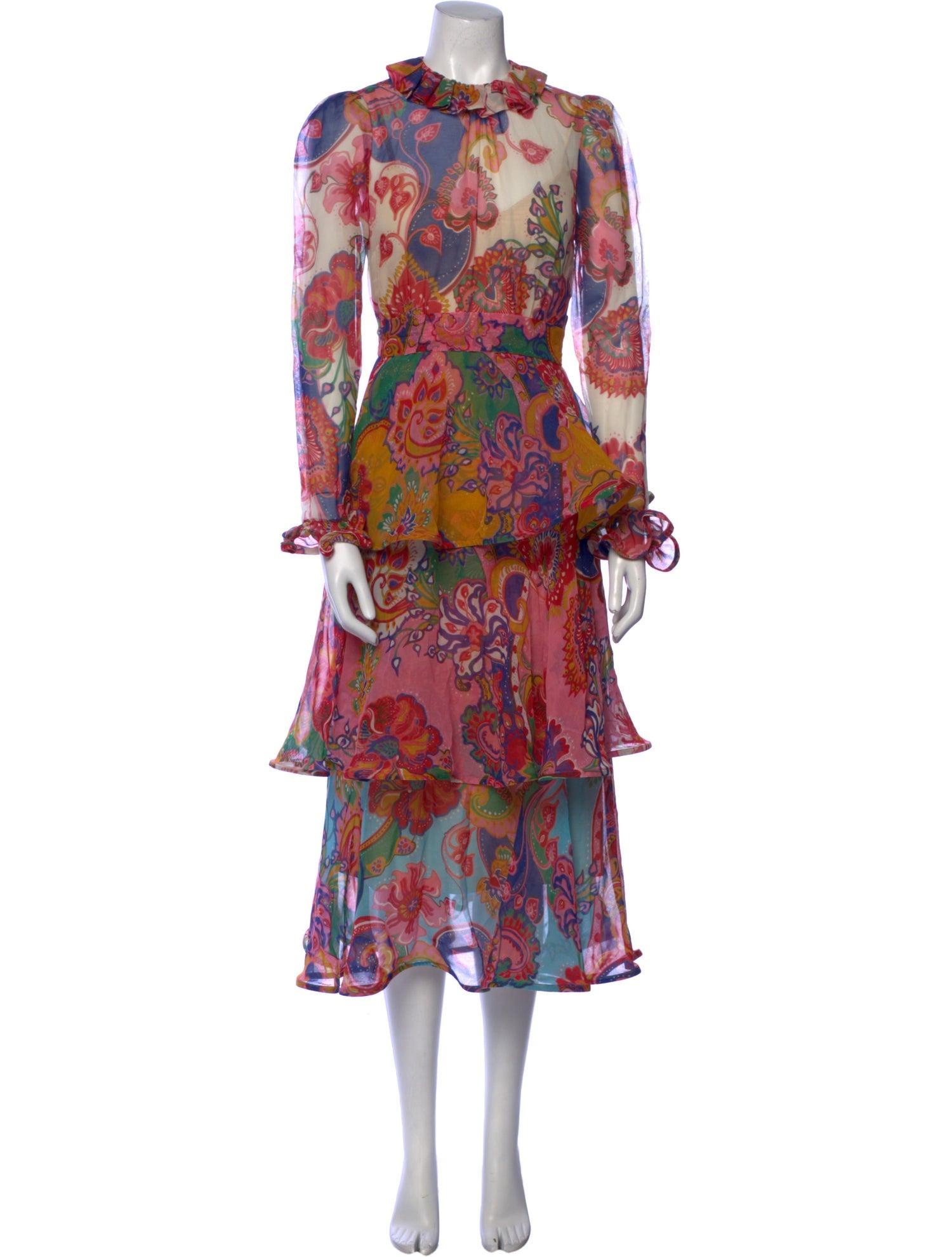 Zimmermann Floral Print Long Dress