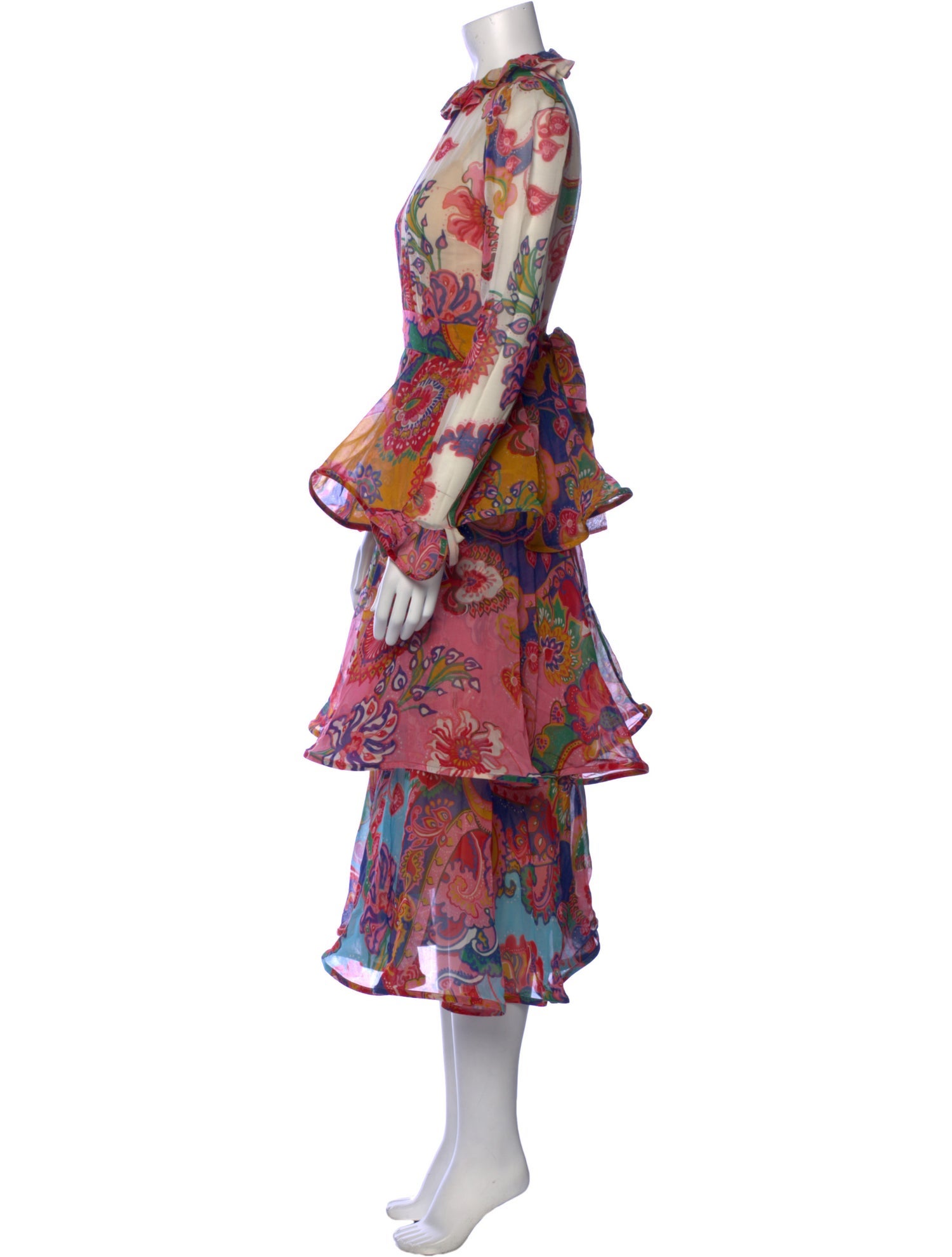 Zimmermann Floral Print Long Dress