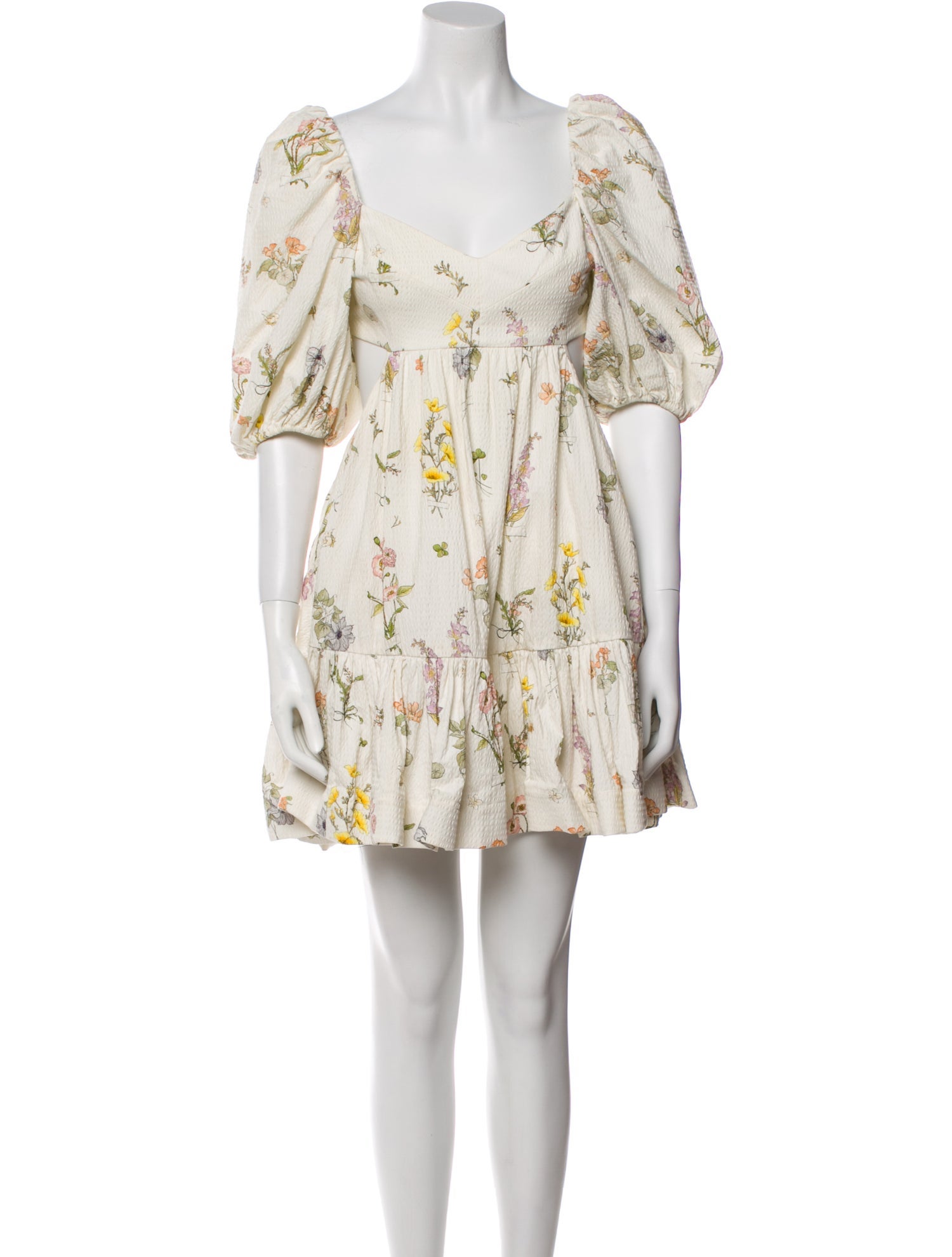Zimmermann Floral Print Mini Dress
