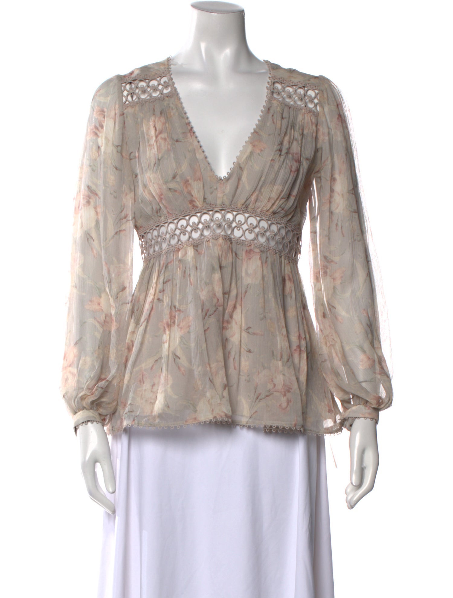 Zimmermann Silk Printed Blouse
