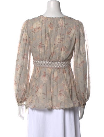 Zimmermann Silk Printed Blouse