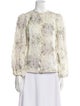 Zimmermann Linen Floral Print Blouse