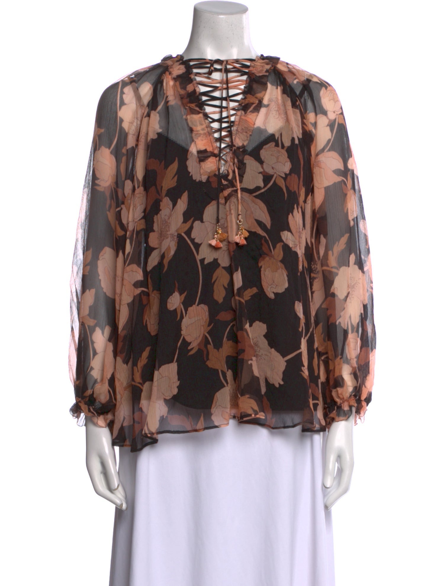 Zimmermann Silk Floral Print Blouse