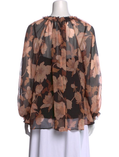 Zimmermann Silk Floral Print Blouse