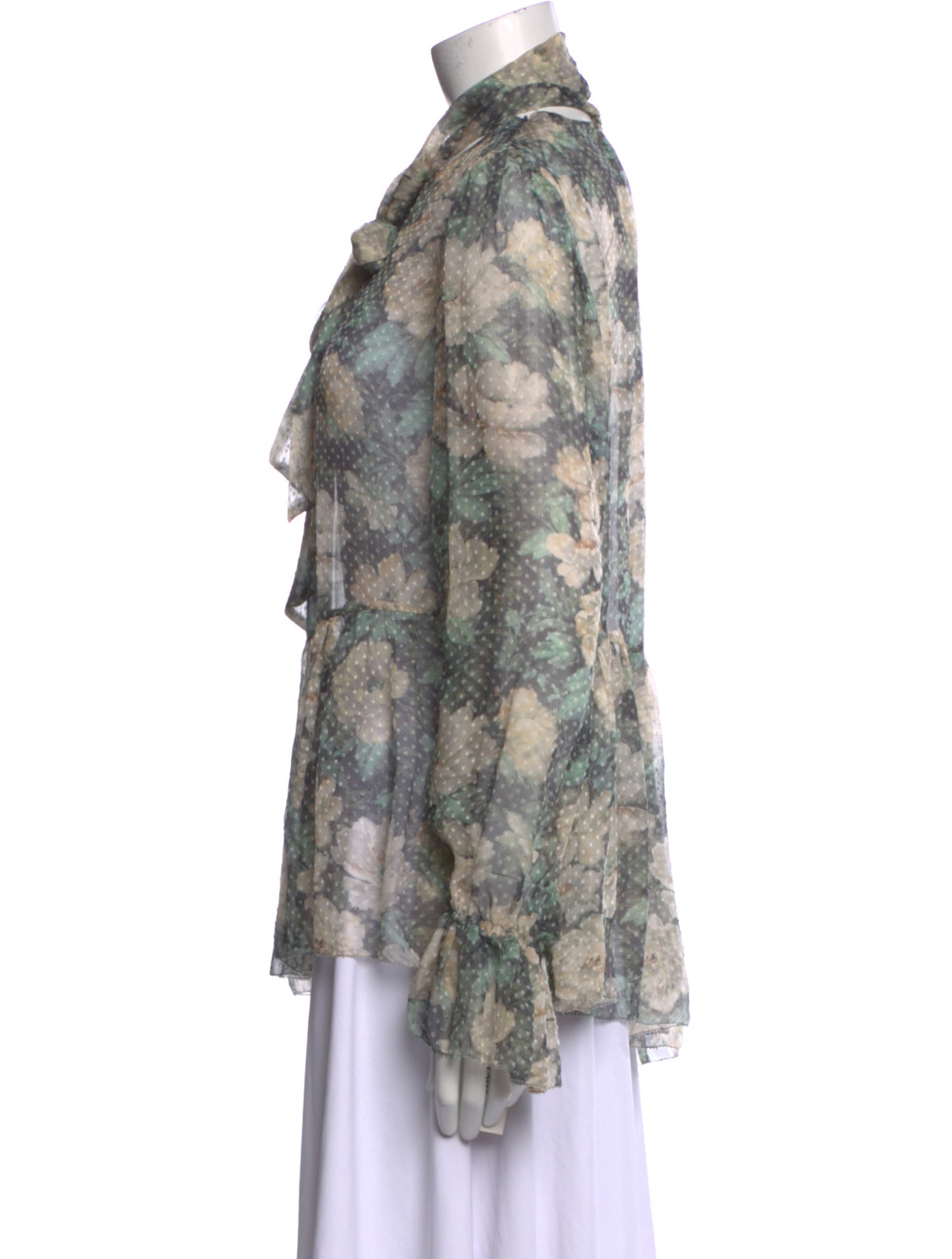 Zimmermann Silk Floral Print Blouse