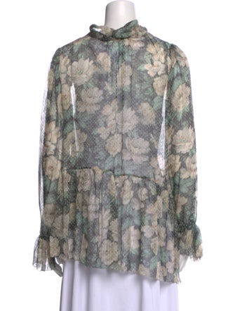 Zimmermann Silk Floral Print Blouse