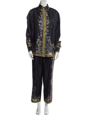 Zimmermann Silk Floral Print Pant Set