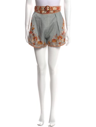 Zimmermann Linen Mini Shorts