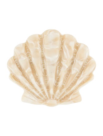 Zimmermann Acetate Seashell Studded Hair Clip