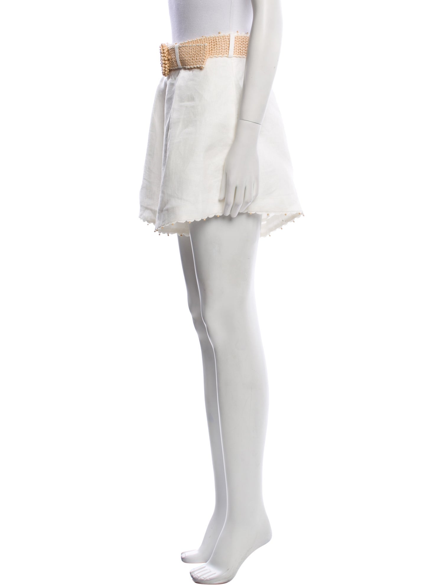 Zimmermann Linen Mini Shorts