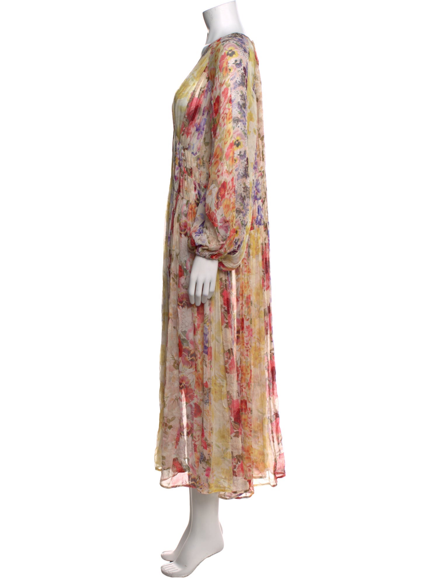 Zimmermann Floral Print Midi Length Dress