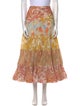Zimmermann Floral Print Midi Length Skirt