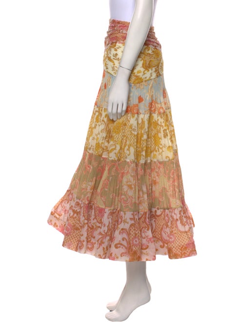 Zimmermann Floral Print Midi Length Skirt