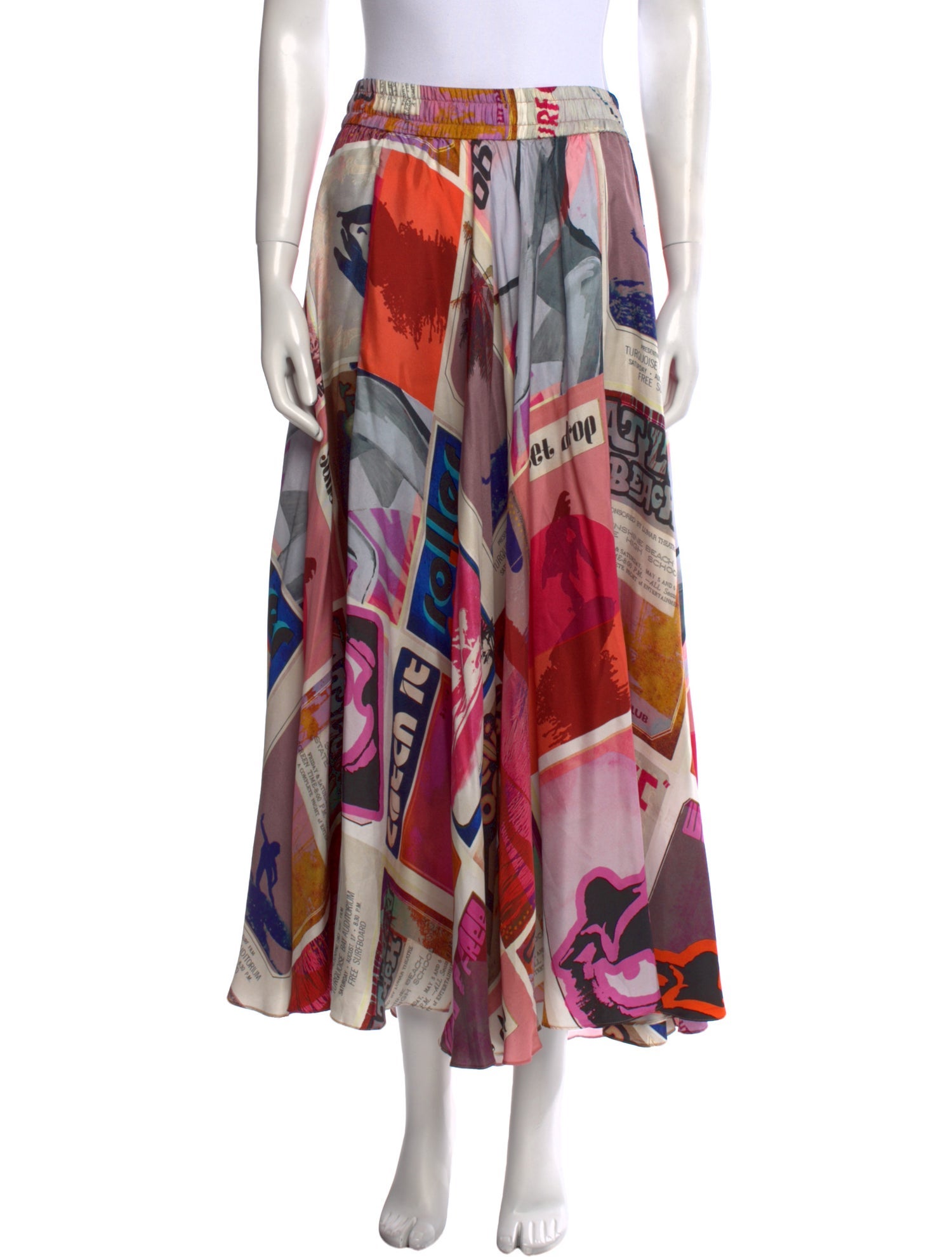 Zimmermann Silk Midi Length Skirt