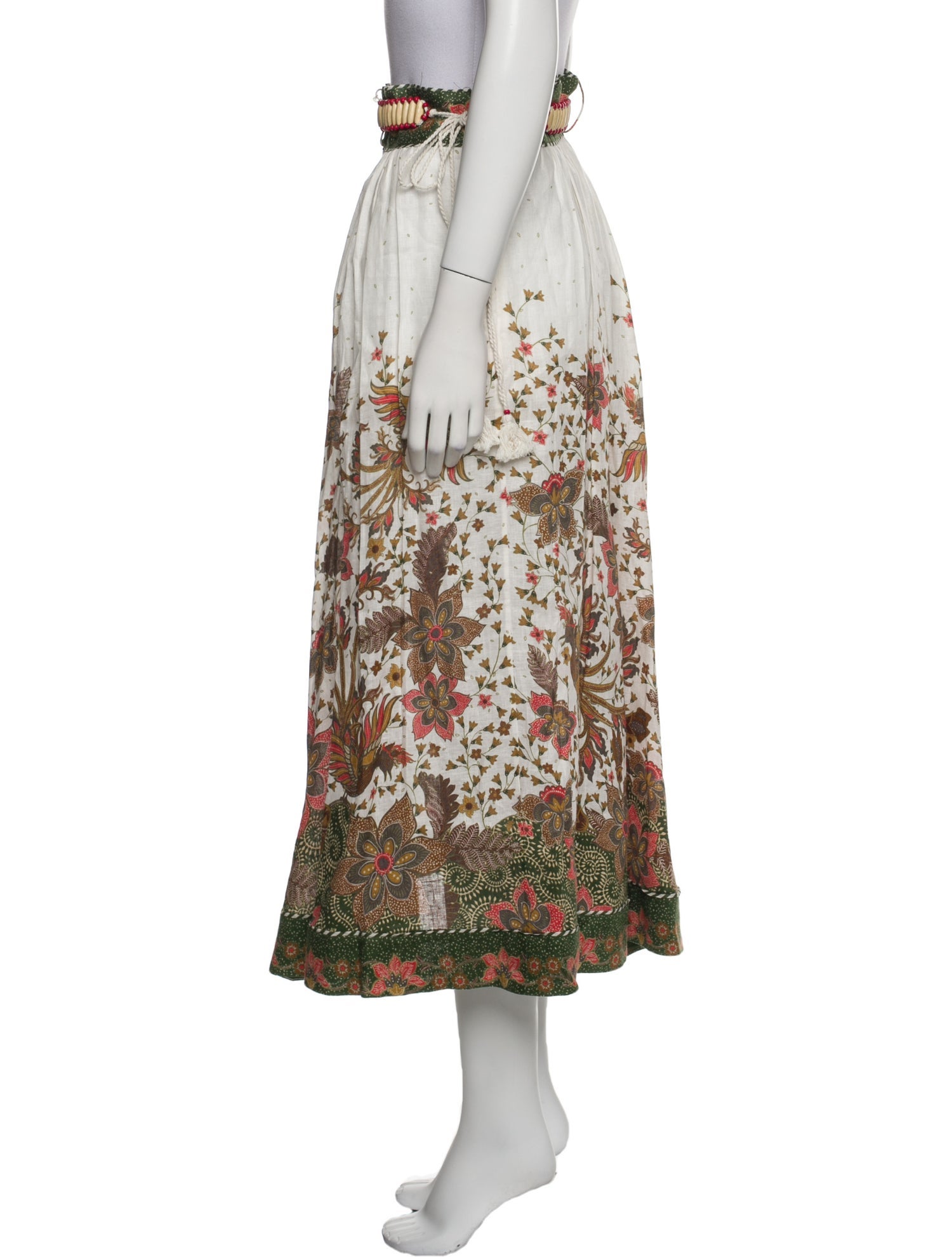 Zimmermann Linen Midi Length Skirt