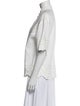 Zimmermann Linen Mock Neck Button-Up Top