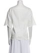 Zimmermann Linen Mock Neck Button-Up Top