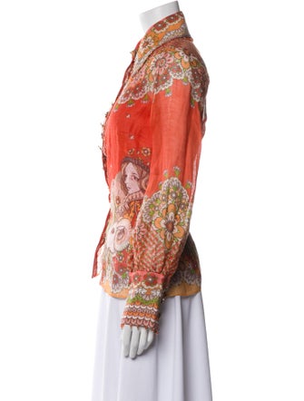 Zimmermann Linen Floral Print Jacket