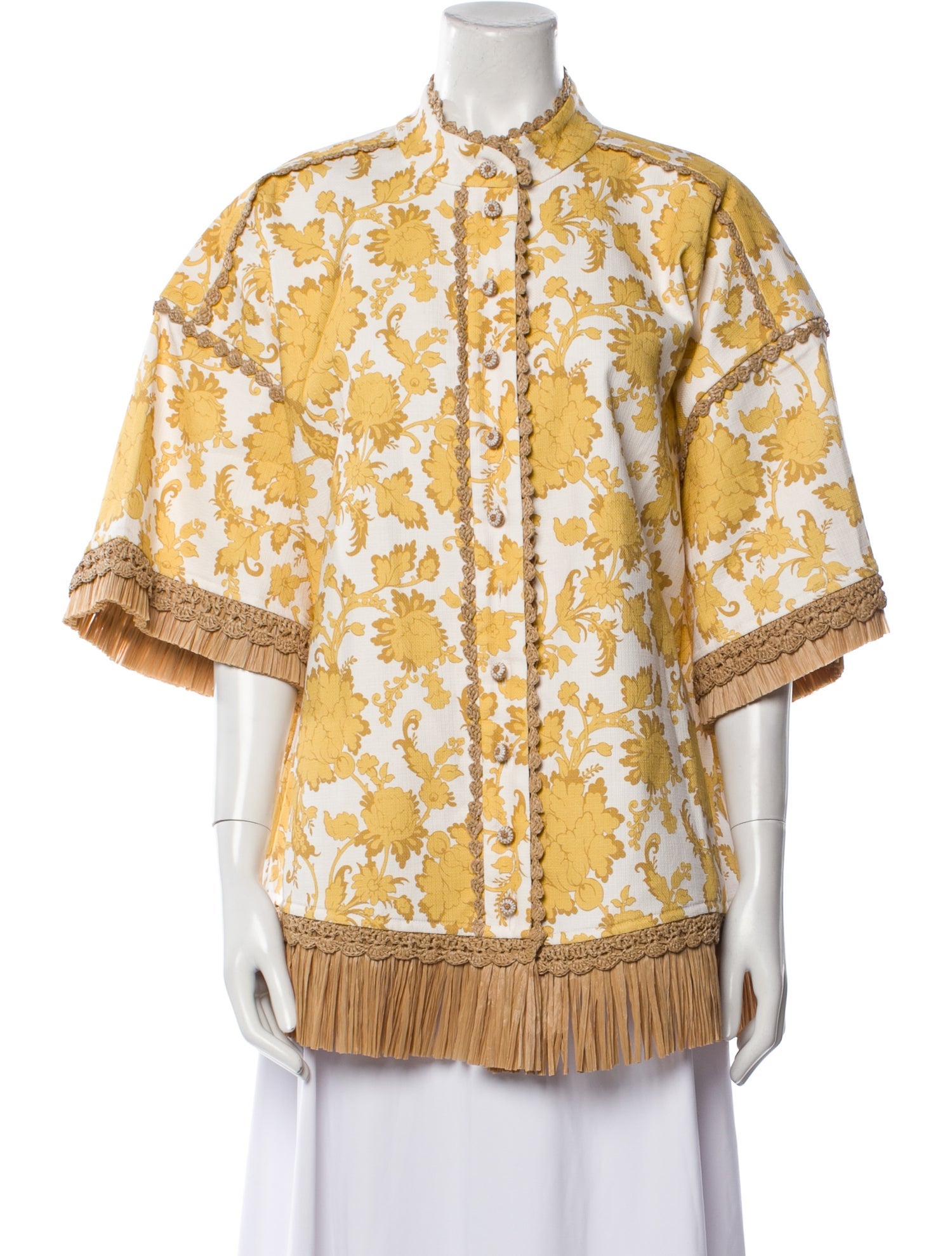 Zimmermann Printed Mock Neck Tunic