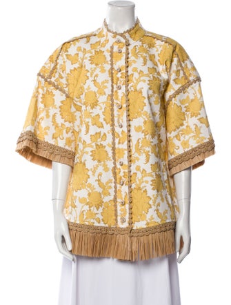 Zimmermann Printed Mock Neck Tunic