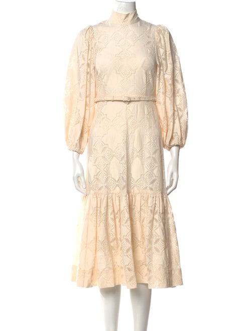 Zimmermann Lace Pattern Midi Length Dress