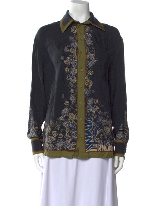 Zimmermann Silk Printed Button-Up Top