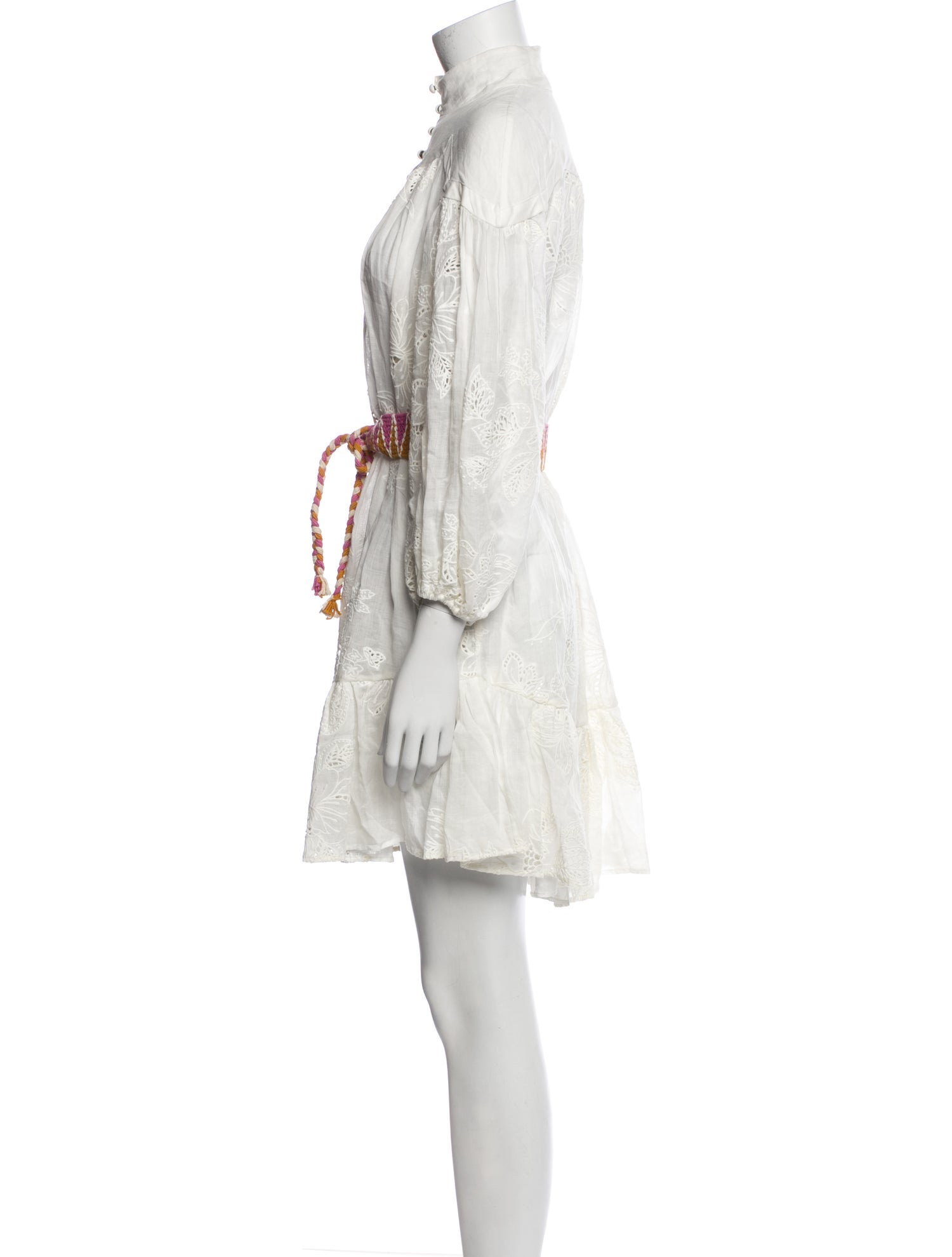 Zimmermann Mock Neck Mini Dress