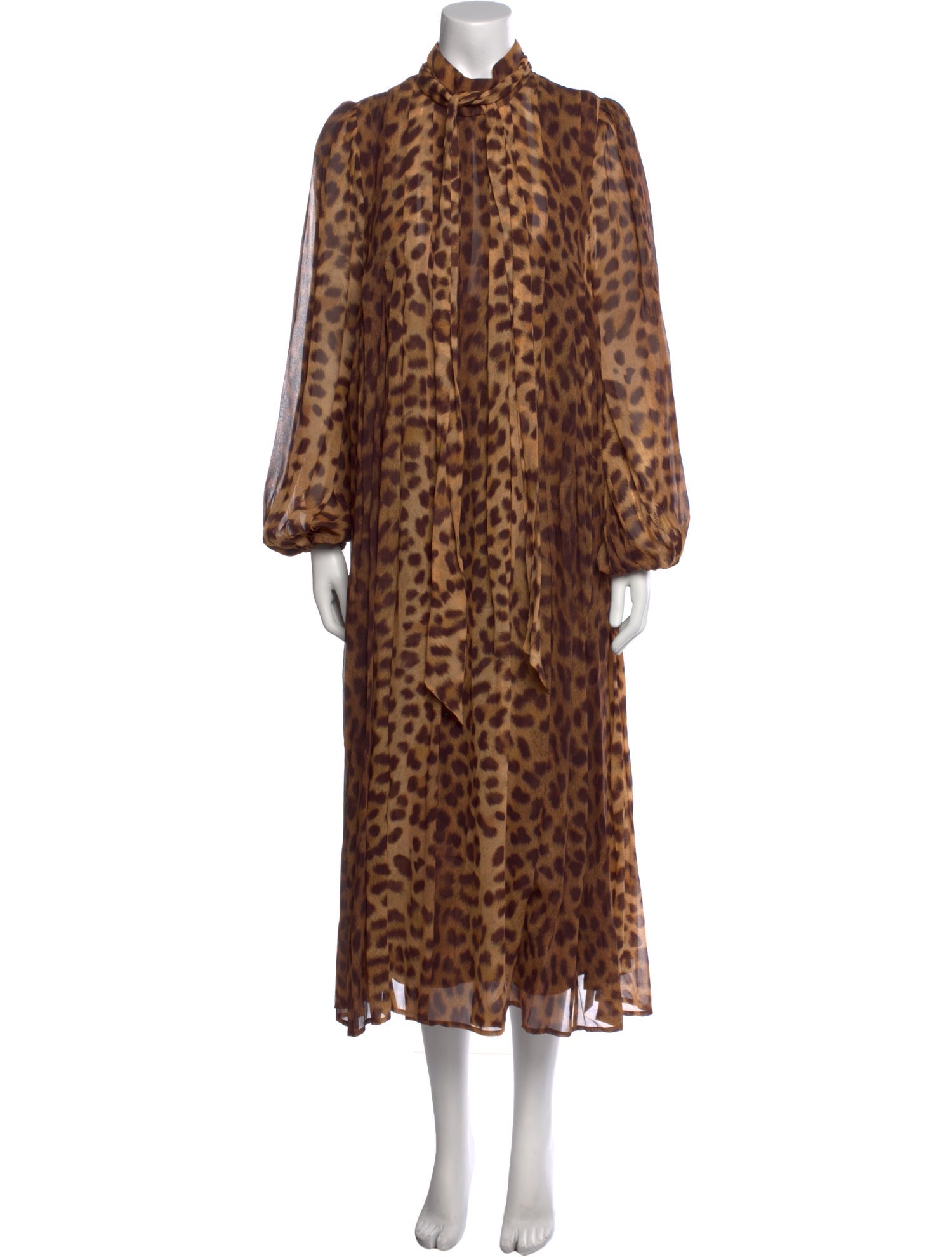 Zimmermann Animal Print Long Dress
