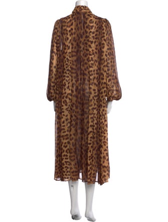 Zimmermann Animal Print Long Dress