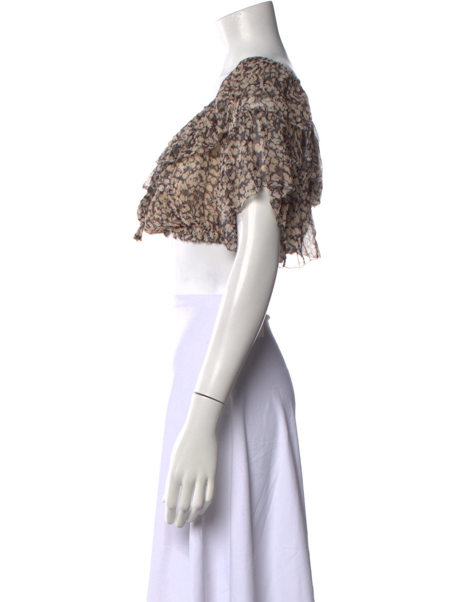 Zimmermann Silk Printed Crop Top