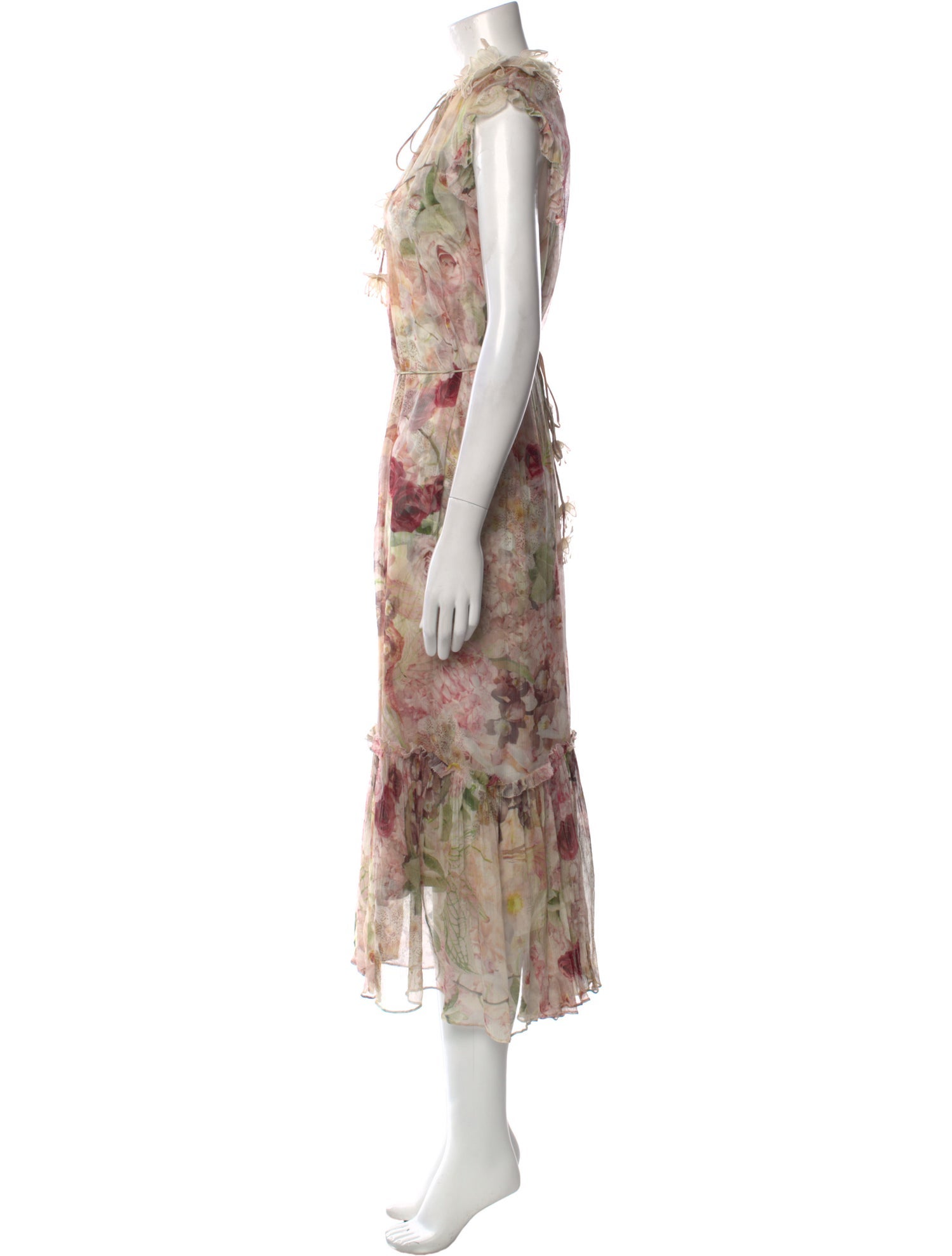 Zimmermann Floral Print Long Dress