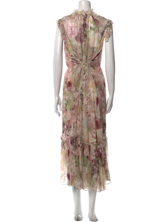 Zimmermann Floral Print Long Dress