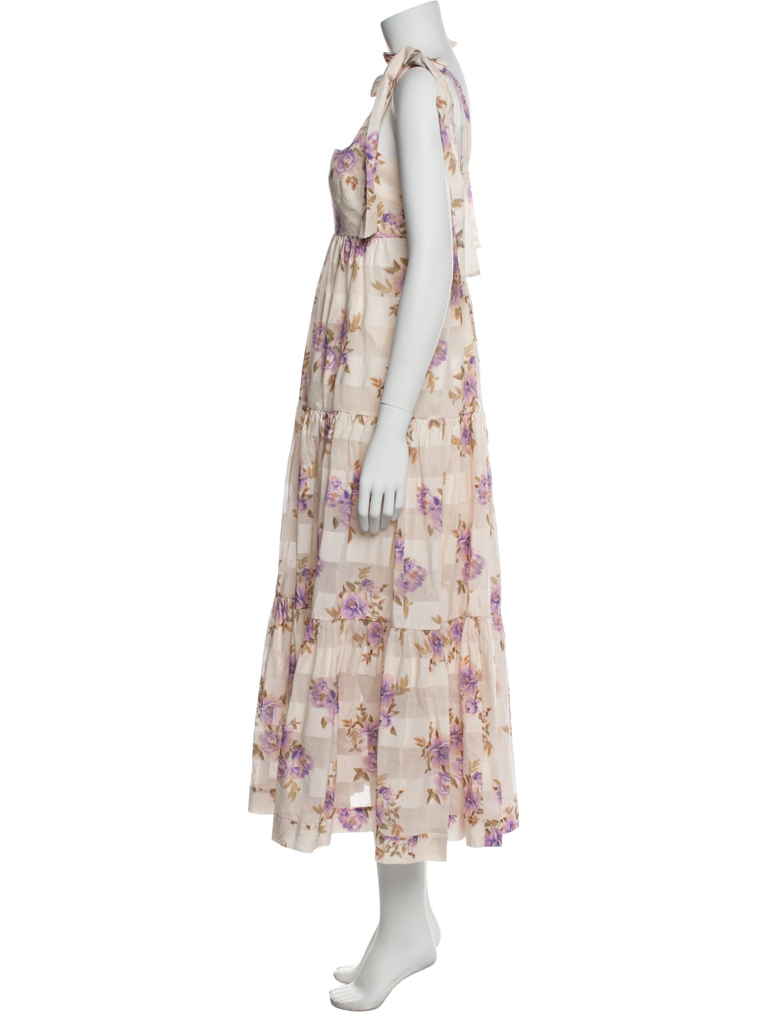 Zimmermann Floral Print Midi Length Dress