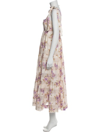 Zimmermann Floral Print Midi Length Dress