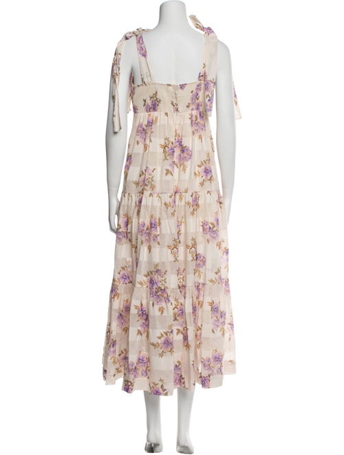 Zimmermann Floral Print Midi Length Dress