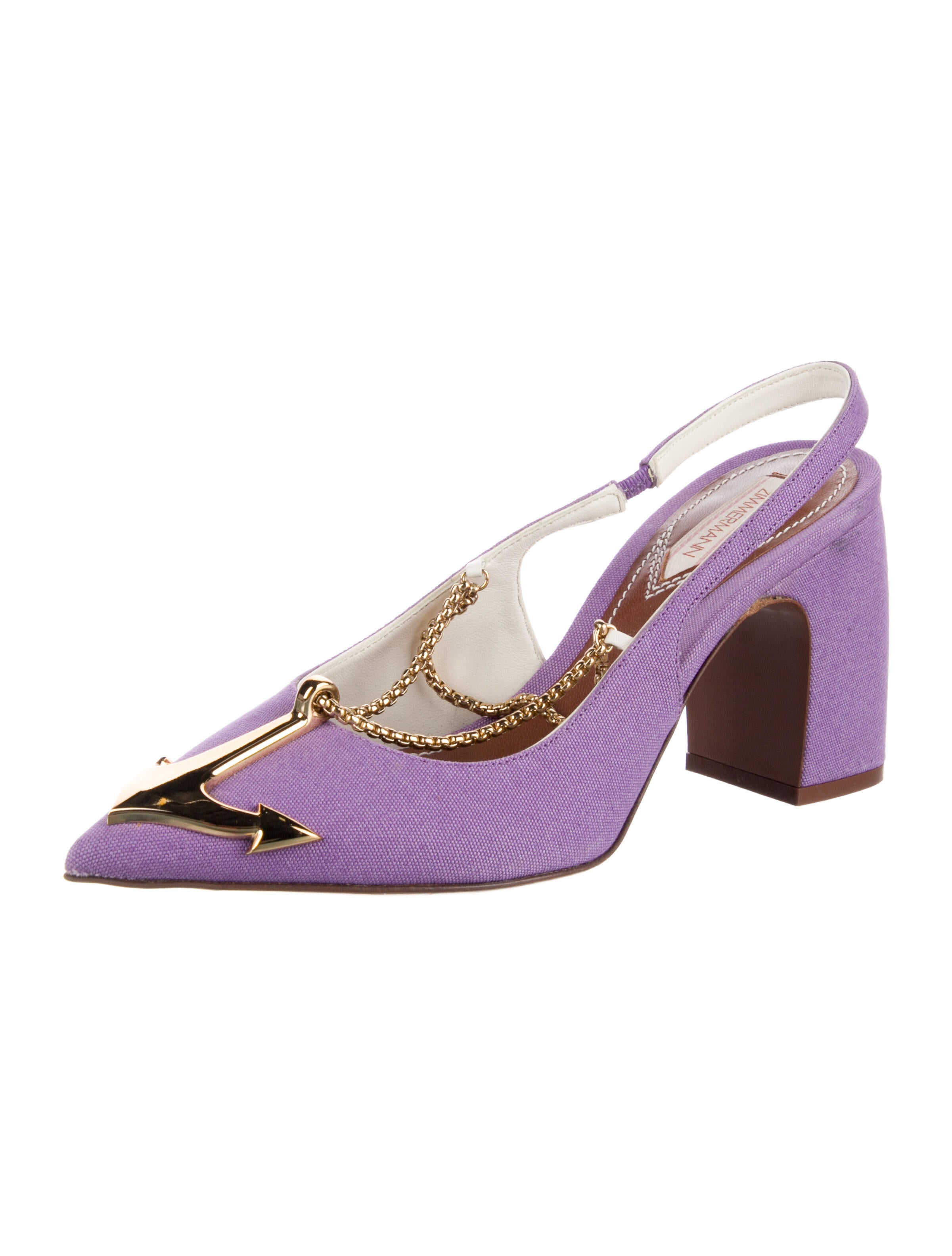 Zimmermann Canvas Slingback Pumps