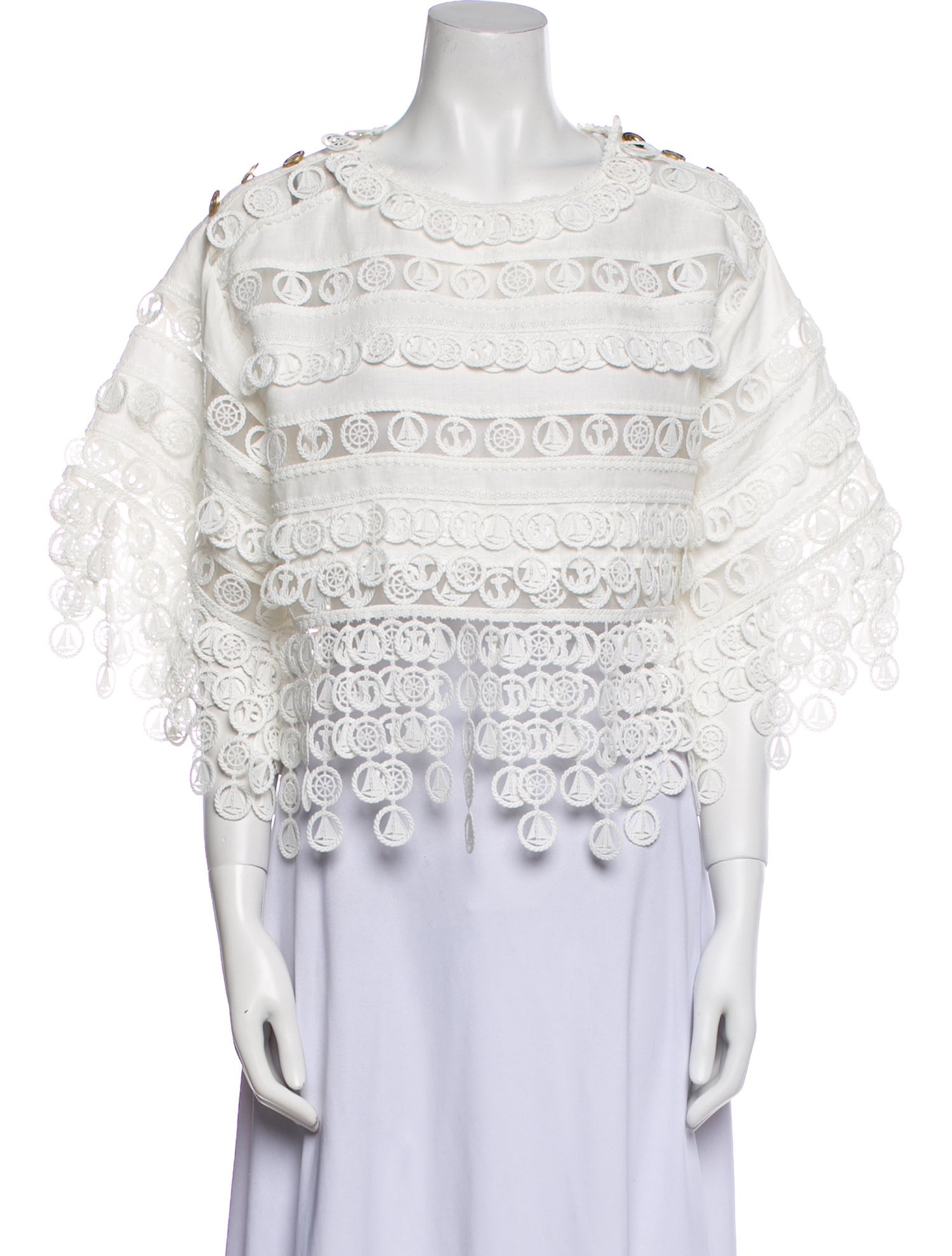 Zimmermann Linen Bateau Neckline Blouse