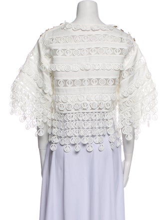 Zimmermann Linen Bateau Neckline Blouse