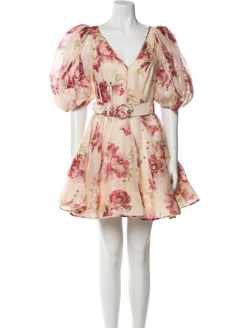 Zimmermann Floral Print Mini Dress