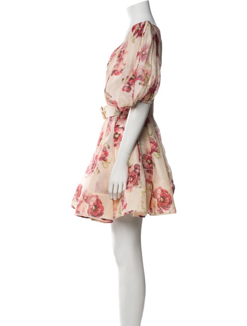 Zimmermann Floral Print Mini Dress